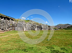 Sacsayhuaman, ruins of fortress in Cusco, Inca Empire, Peru