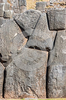 Sacsayhuaman ruins in the peruvian Andes at Cuzco Peru