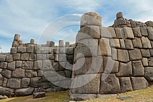 Sacsayhuaman, Saqsaywaman ancient historical ruins in Cuzco Sacred Valley Peru