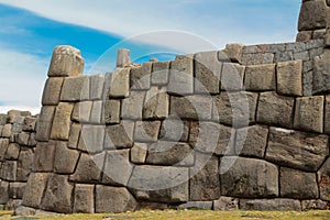 Sacsayhuaman, Saqsaywaman ancient historical ruins in Cuzco Sacred Valley Peru