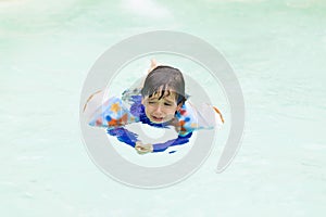 Sad Boy in the Swimming Pool