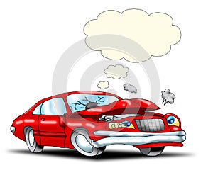 Sad Car crash