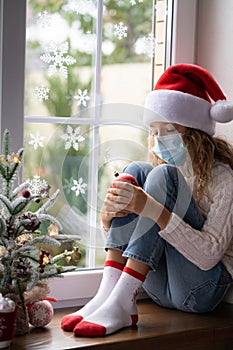 Christmas holiday during pandemic coronavirus COVID 19 concept