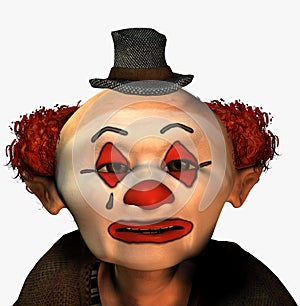 Sad clown