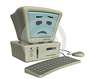 Sad computer