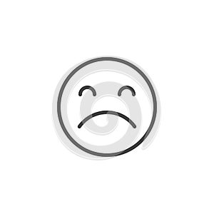 Sad Emotion outline icon