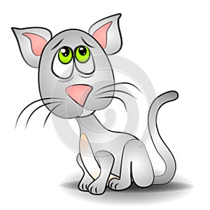 Sad Eyes Cat Kitten Clip Art