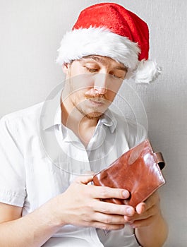 Sad Man with Empty Wallet