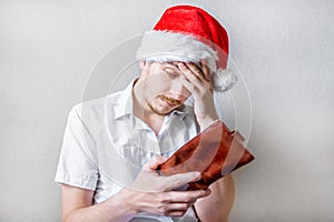 Sad Man with Empty Wallet