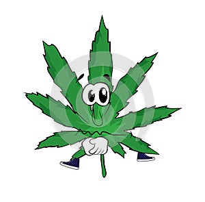 Sad marihuana cartoon