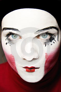 Sad mime