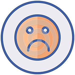 Sad Mood Vector icon which is suitable for commercial work and easily modify or edit it