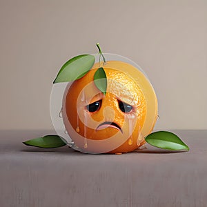 Sad orange