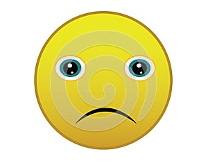 Sad Smiley, Emoticon, icon, emoji suitable for web use