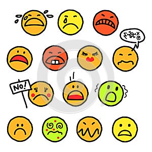 Sad smileys