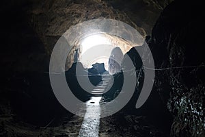 The Sadan cave in Hpa-An, Myanmar
