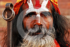 Sadhu - Nepalese holy man photo