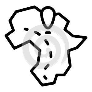 Safari africa icon, outline style