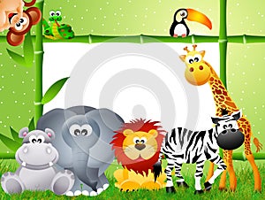 Safari animal cartoon