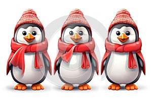 Safari Animal penguin in red hat and jacket 2