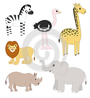 Safari animals set