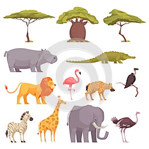 Safari Flora Fauna  Set