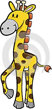 Safari Giraffe Vector