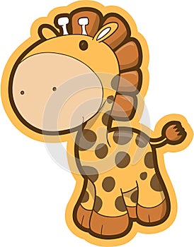 Safari Giraffe Vector