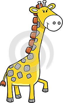 Safari Giraffe Vector