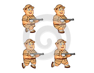 Safari Hunter Animation Sprite