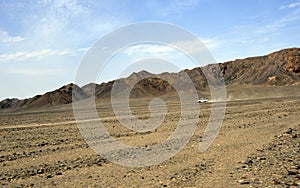 Safari jeep in the desert