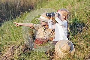 Safari kids photo