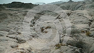 Safari landscape with rocks
