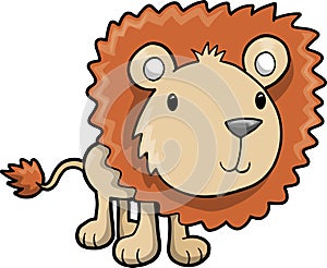 Safari Lion Vector Illustration