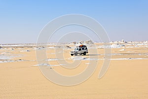 Safari in Sahara, Egypt. Western White desert