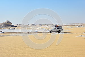 Safari in Sahara, Egypt. Western White desert