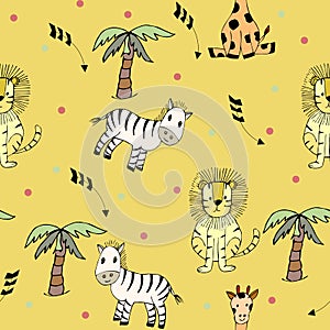 Safari seamless pattern