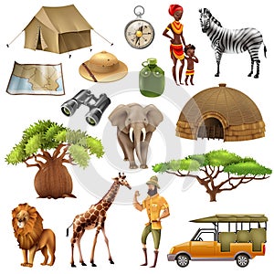 Safari Set Icon Set