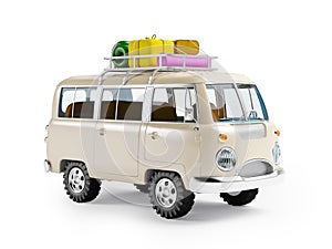 Safari van with roofrack