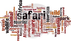 Safari word cloud