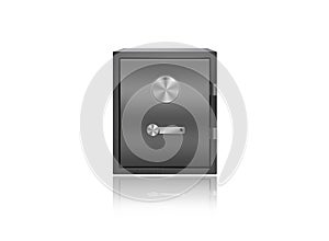 Safe box isolated on white