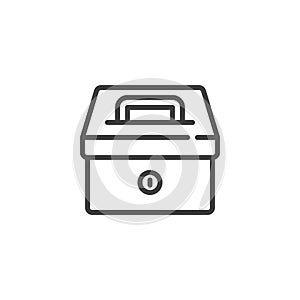Safe Box line icon
