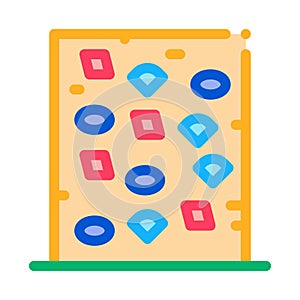 Safe climbing wall icon vector outline illustration