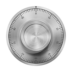 Safe combination lock wheel photo