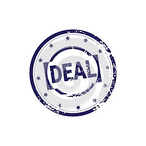 Safe Deal Stamp Blue Grunge Sticker Or Badge Icon Isolated