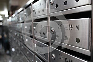 A safe deposit box in an apartment in Hong Kong