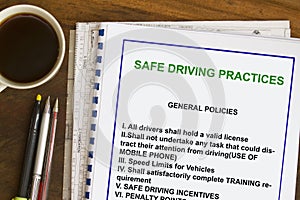 Safe driving practices