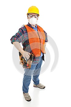 Safe Female Construction Worker