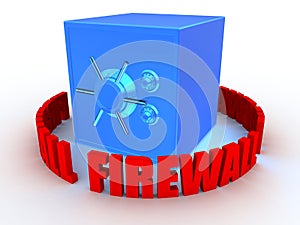 Safe and firewall photo