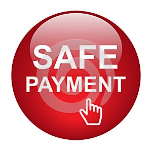 Safe payment button icon